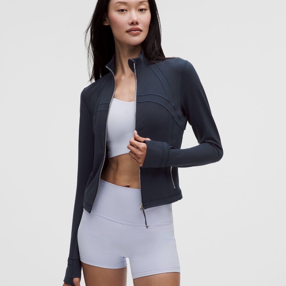 Lululemon Define Cropped Jacket - True Navy/Silver - Size 6